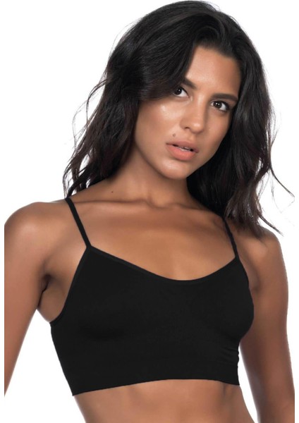 SİYAH MI Emay 4003 Soft İp Askı Büstiyer