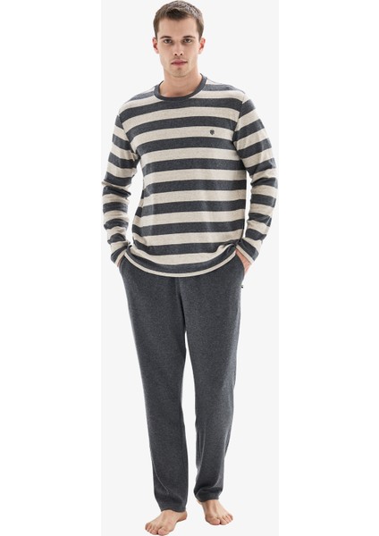Erkek Pijama Takımı 40858 - Antrasit