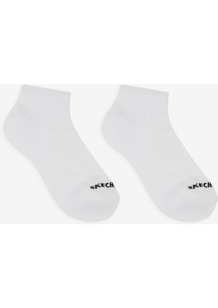 6'lı Unisex Yarım Taban Destekli Quarter Crew Çorap Unisex Beyaz Çorap S118214-100 fiyatları