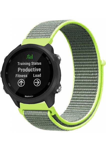 Garmin Forerunner 245 / 245 Music ile Uyumlu Kordon Cırt Cırtlı Spor Kumaş Kayış