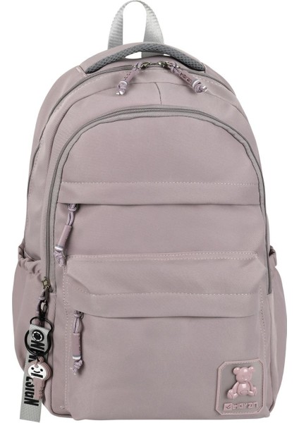 Su Itici Terletmez Kumaş Lise ve Ortaokul Unisex Sırt Çantası Günlük Çanta Özel Kumaş Maskotlu