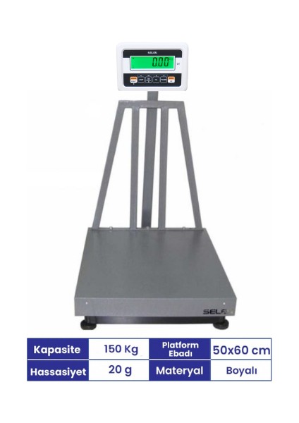 3160 50X60 cm 150 Kg. Tartım Baskülü