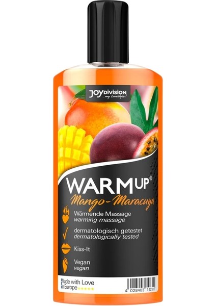Joy Division Warmup Mango Aromalı Kayganlaştırıcı Jel 150 ml