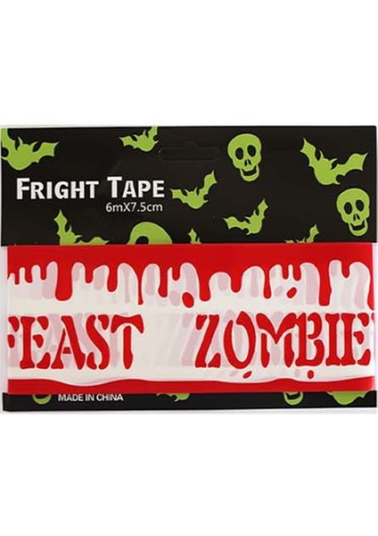 Cadılar Bayramı Uyarı Bantları Halloween Korku Bandı Parti Dekoru Beyaz 6 mt modelleri