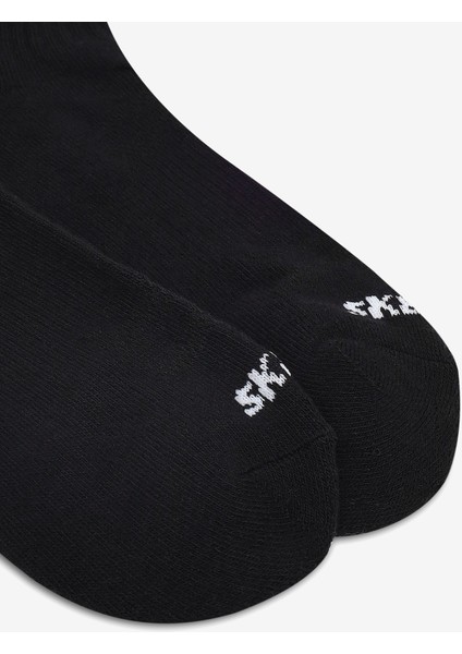 6'lı Unisex Yarım Taban Destekli Quarter Crew Çorap Unisex Siyah Çorap S118214-001 modelleri