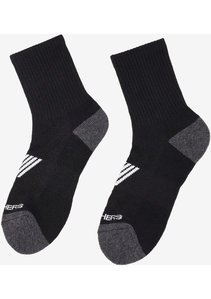 6'lı Kadın Yarım Taban Destekli Crew Çorap Kadın Siyah S600318-001