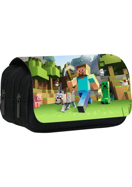 Karikatür Minecraft Öğrenci Kalem Çantası (Yurt Dışından)