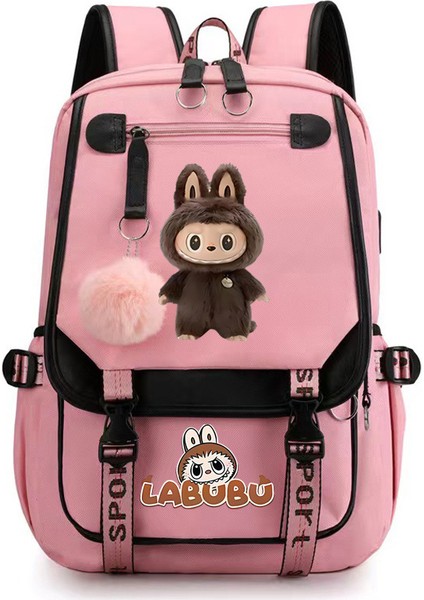 Karikatür Baskılı Öğrenci Erkek ve Kadın Gündelik Bez Çantası (Yurt Dışından)