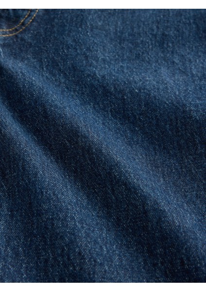 Kadın Mavi High Rise Cheeky Straight Washwell Jean Washwell