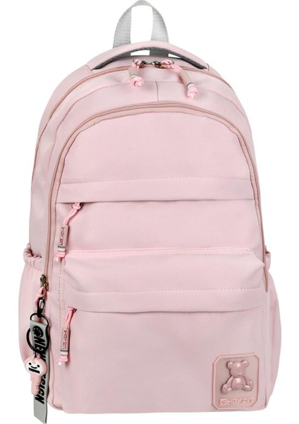 Su Itici Terletmez Kumaş Lise ve Ortaokul Unisex Sırt Çantası Günlük Çanta Özel Kumaş Cepli Desenli