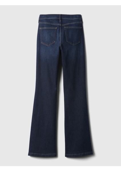 Kadın Koyu Mavi High Rise '70S Flare Jean Pantolon modelleri