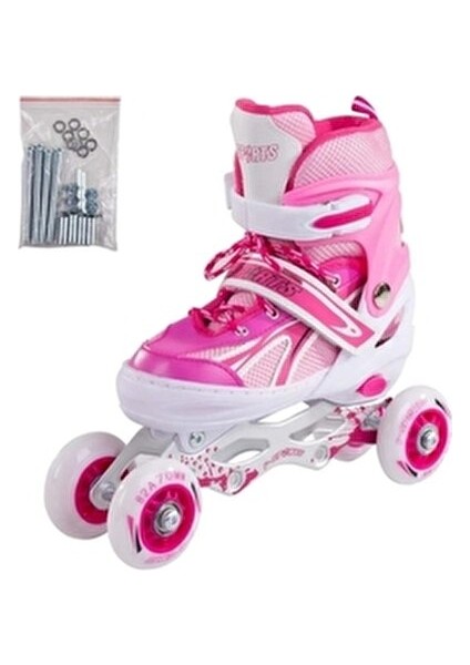 berattoys Işıklı Çocuk Pateni ve Kask Dizlik Seti Silikon Teker Metal Gövde Ayarlanir Numaralı 30/33 fiyatları