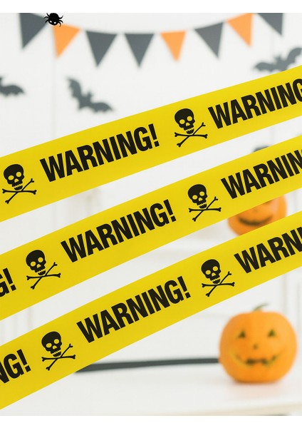 Cadılar Bayramı Uyarı Bantları Halloween Korku Bandı Parti Dekoru 6 mt