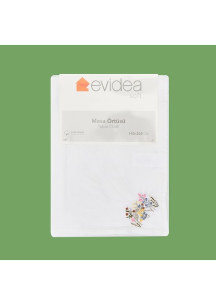 Soft Fancy Granny Masa Örtüsü - Beyaz - 140X200 cm modelleri