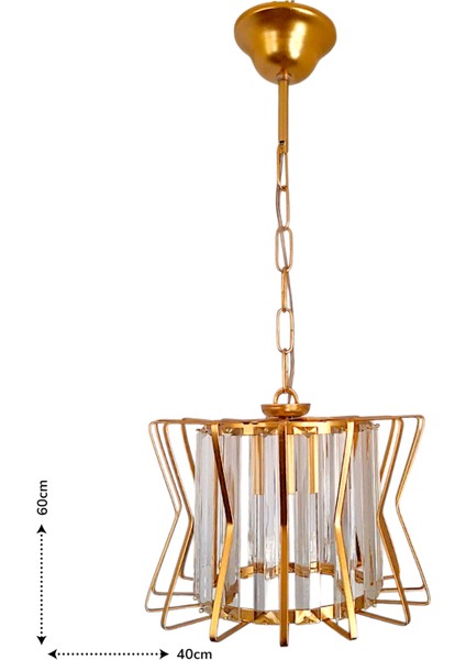 Antik Şeker Tekli Avize – Gold, Kristal Tabut Taşlı, Modern,sarkıt modelleri