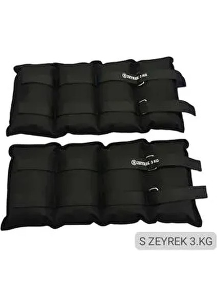 3 kg × 2 Adet Toplam 6 kg El Ayak Bilek Kas Güçlendiriçi Ağırlık Seti Kum Ağırlık Torbası