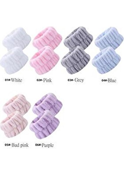 2 Adet Ekstra Soft Su Emici Havlu Bilek - Yuz Yıkama Kol Bandı Sporcu Spa Bileklik (Takım) fiyatları