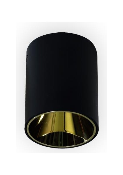 Sıva Üstü Yuvarlak Spot Armatür, GU10 Duylu, Siyah Dış, Bakır İç Kaplama Armatür indirimleri