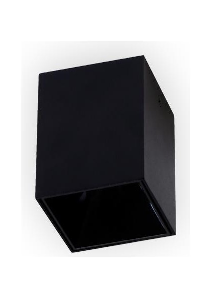 Sıva Üstü Kare Spot Armatür, GU10 Duylu, Siyah Dış Platin İç Kaplama Armatür modelleri