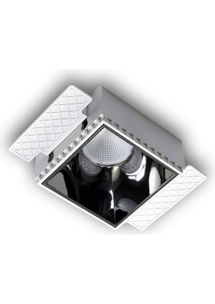 Kare Sıva Altı Trimless Armatür, GU10 Duylu, Beyaz Çerçeve, Beyaz İç Kaplama Trimless modelleri