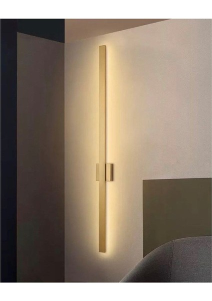 Modern Dekoratif Kılıç Led Duvar Aplik 70 Cm Siyah Texture Boyalı Dolgulu Profil Aplik fiyatları