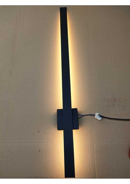 Modern Dekoratif Kılıç Led Duvar Aplik 70 Cm Siyah Texture Boyalı Dolgulu Profil Aplik indirimleri