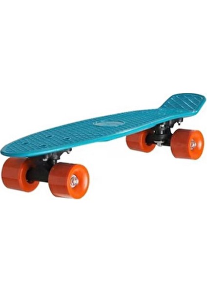TR-102 Mavi Gövdeli, Turuncu Tekerlekli Unisex Çocuk Kaykayı fırsatları