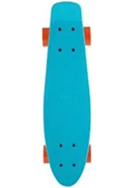 TR-102 Mavi Gövdeli, Turuncu Tekerlekli Unisex Çocuk Kaykayı indirimleri