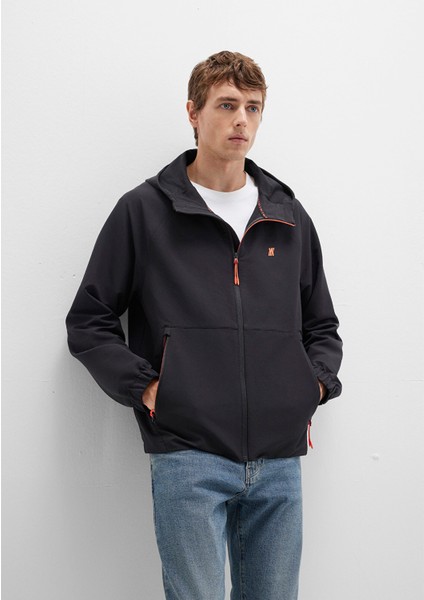 Su İtici Kapüşonlu Siyah Ceket 0110610-71379 fırsatları