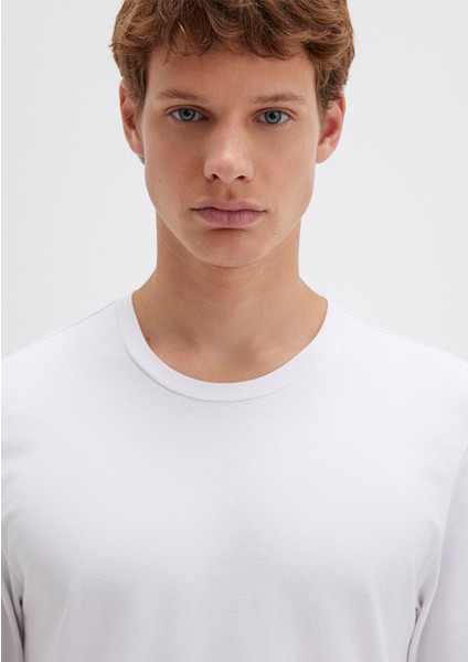 Uzun Kollu Beyaz Basic Tişört 062477-23248 indirimleri