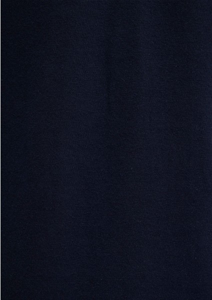 Uzun Kollu Lacivert Basic Tişört 062477-27308