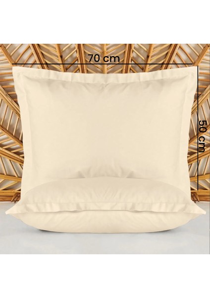 Soft Basic Oxford 2'li Yastık Kılıfı - Bej - 50X70 cm indirimleri
