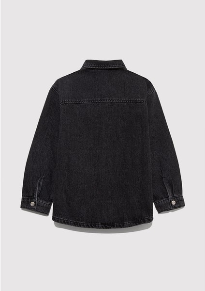 Bob 90LAR Antrasit Denim Jean Gömlek 6210000-89447