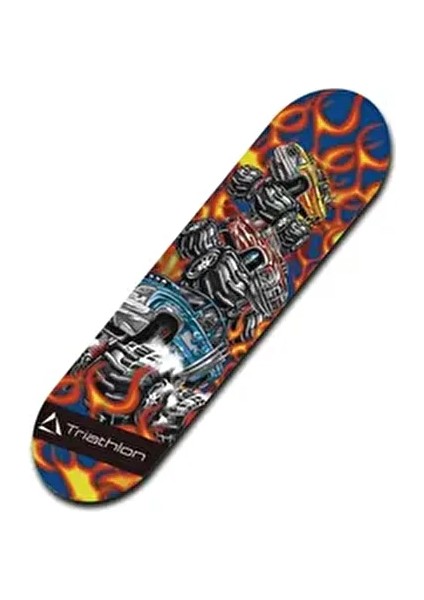 TR-132 Çılgın Kamyonlar Tahta Kaykay 80 cm x 20 cm