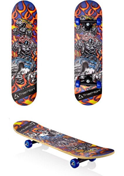 TR-132 Çılgın Kamyonlar Tahta Kaykay 80 cm x 20 cm fırsatları