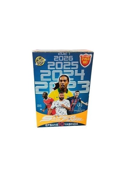 süper final 10.yıl premium özel seri 50lı (100 adet) futbol oyuncu kartları - 2023 -24-25-26-27 modelleri