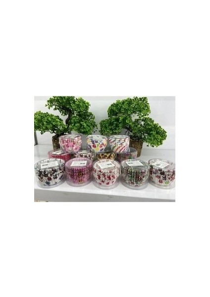 300 Adet Muffin Küçük Cupcake Kağıdı, Renkli Kağıt Muffin Kek Kalıbı Desenli