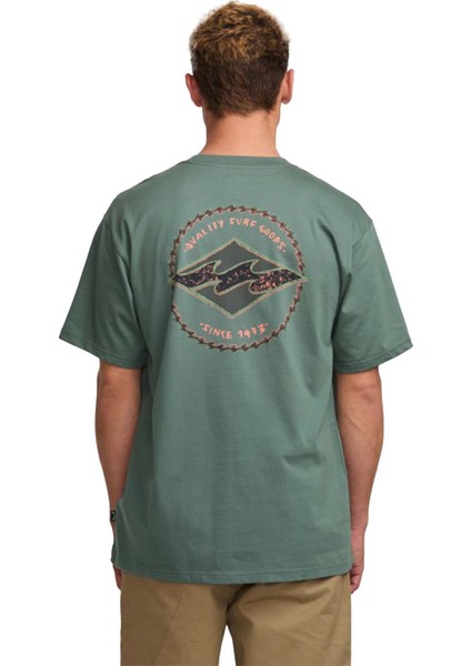 Rotor Diamond Regular Erkek Mavi Tişört