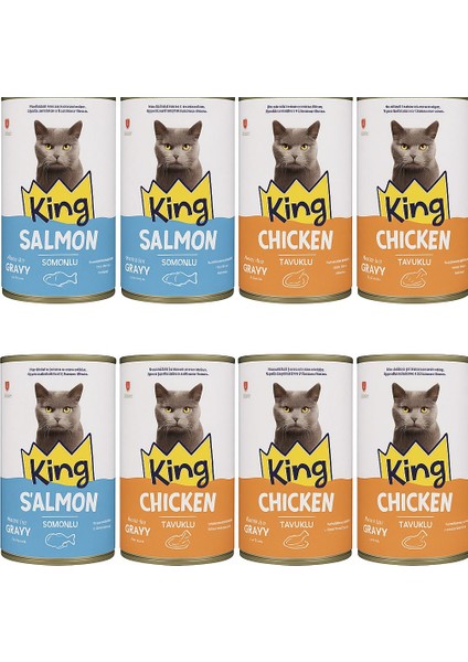 Kedi Konserve 400 gr 12 Adet Karışık