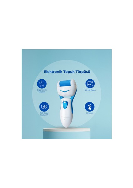 Elektronik Topuk Törpüsü - Kablosuz Pilli Topuk Törpüsü Callous Remover fiyatları