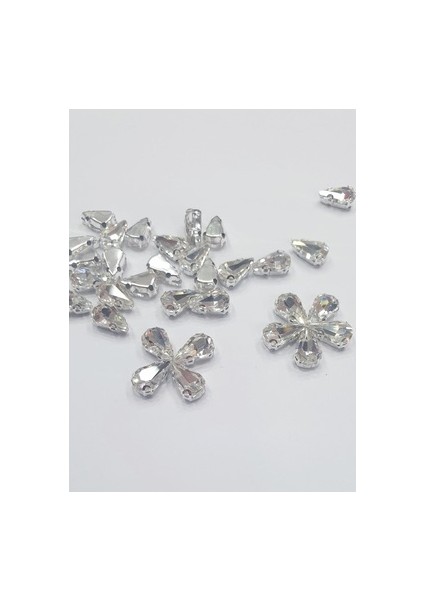 kasalı taş - damla 6*10mm (100 adet)