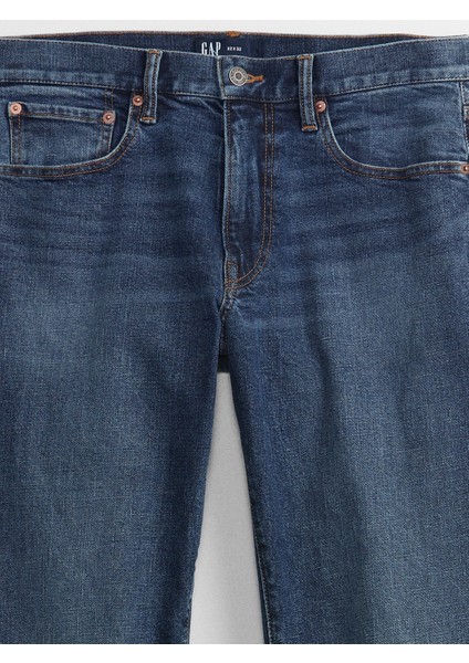 Erkek Mavi GapFlex Straight Washwell™ Jean Pantolon indirimleri
