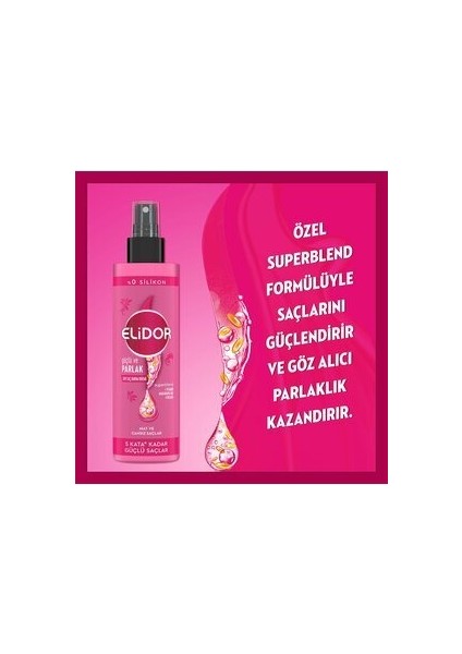 Sıvı Saç Bakım Kremi Güçlü ve Parlak 200 ml indirimleri