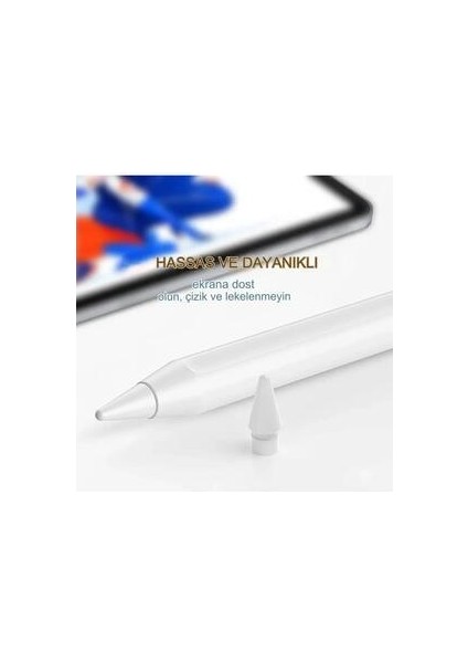 uçları kalem 1. ve 2. nesil / usb-c ve pencil pro kalem uçları yedek silikon kalem uçları ıpad