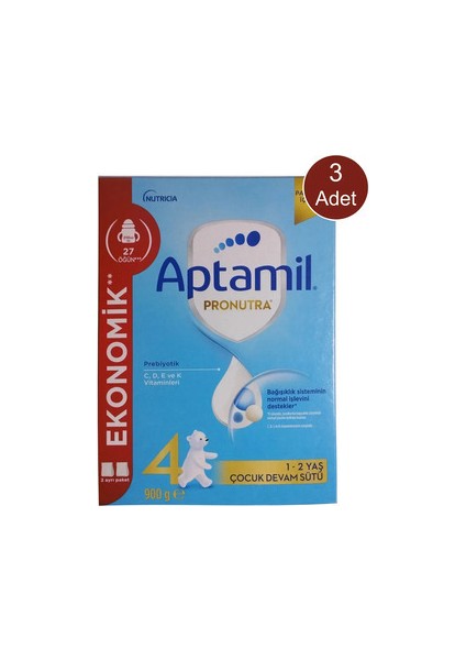 Pronutra 4 Çocuk Sütü 900 gr 3'lü Paket