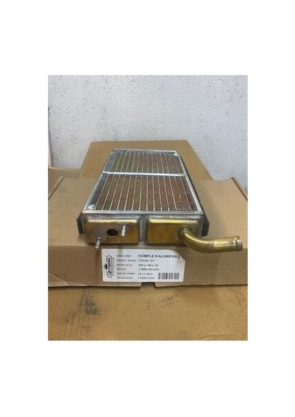 Bakır Kalorifer Radyatörü Tofaş 131 Doğan Kartal Şahin Araç Modeli İçin