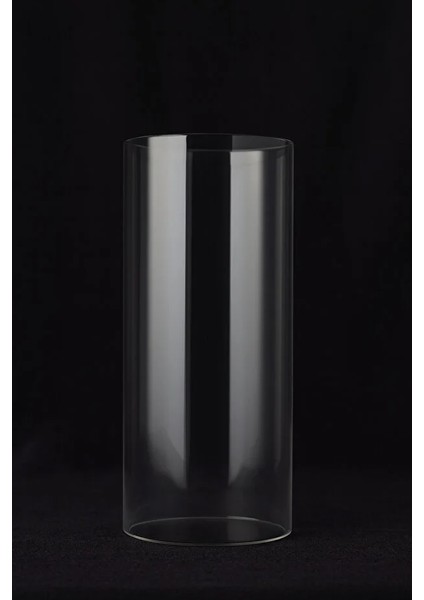 3'lü Set Düz Cam Vazo - Modern ve Şık Dekoratif Vazo 9X10 - 9X14 - 9X18 ( Mum Dahil Değildir )