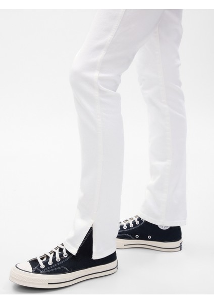 Kadın Beyaz High Rise Vintage Slim Jean Pantolon fiyatları