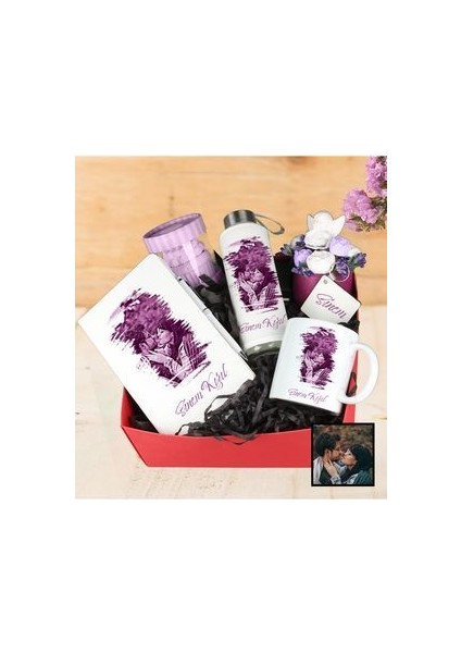 Kişiye Özel Karikatürize Bahar Hediye Paketi 94321 Özel Tasarım ve Kişiselleştirme Seçenekleri