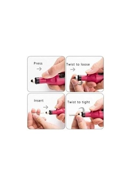 Elektrikli 12V Tırnak Törpü Seti Manikür Pedikür Protez Tırnak Ayak Nasır ve Tırnak Mantar Makinesi